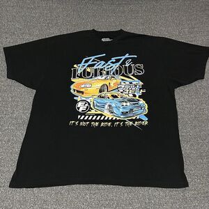 Fast & Furious Men's Short Sleeve Graphic Black T-Shirt (Sz 2XL 50/52)